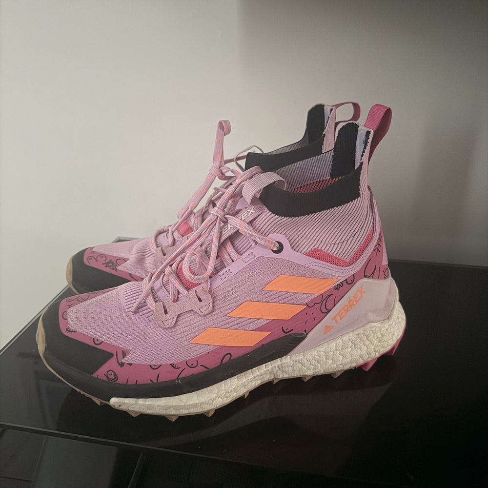 Adidas Women's Terrex Pink and Orange Athletic Shoes